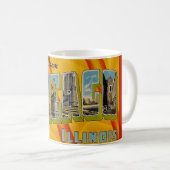 Retro groet uit Chicago Koffiemok (Voorkant rechts)