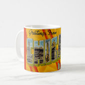 Retro groet uit Chicago Koffiemok (Voorkant links)