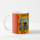Retro groet uit Chicago Koffiemok (Links)