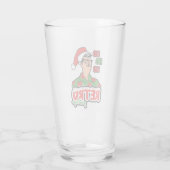 Retro Groeten Kerstmis Glas (Achterkant)