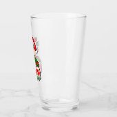 Retro Groeten Kerstmis Glas (Links)