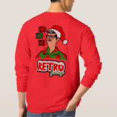 Retro Groeten Kerstmis T-shirt (Achterkant)