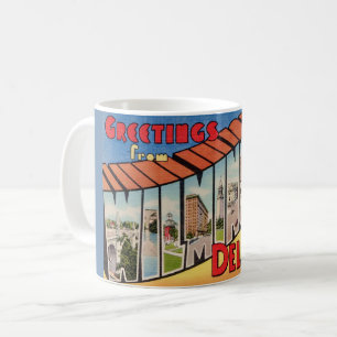 Retro Groeten voor Wilmington Delaware Koffiemok