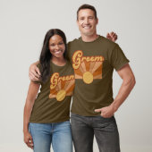 Retro Groom Typography Summer Sun Wedding T-shirt (Unisex)