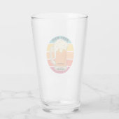 Retro Grooms Man Bachelor Party Weddenschap Beer P Glas (Achterkant)