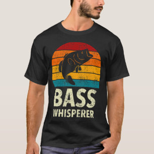 Retro grootbekbaars vissen sport en angelen Sp T-shirt