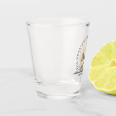 Retro Grootste Avontuur Begint Bruid Aandenken Shot Glas (Links)