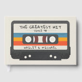 Retro Grootste Hit Cassettebandje Bruiloft Gastenboek (Voorkant)
