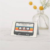  Retro Grootste Hit Cassettebandje Bruiloft Plaatskaartje (Achterkant)