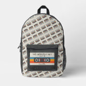  Retro grootste hit Cassettebandje Pattern Bedrukte Rugzak (Voorkant)