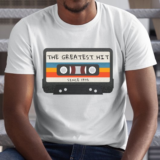  Retro Grootste Hit Cassettebandje Verjaardag T-shirt