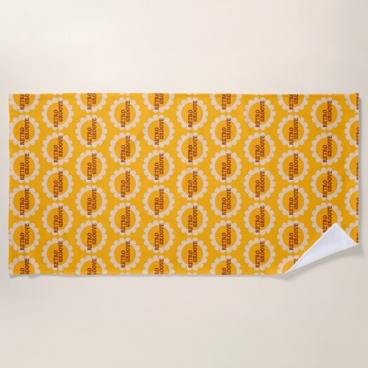 Retro Groove badhanddoek (Voorkant)