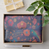 Retro Groove Bloemen Decoupage Tissuepapier (Geschenk)