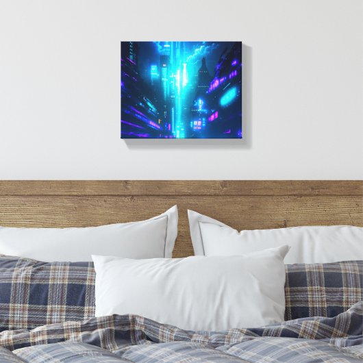 Retro Groove Converse Canvas Afdruk (Insitu (Slaapkamer))