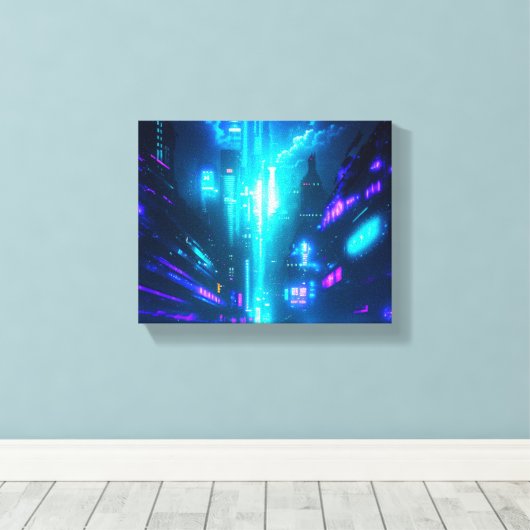 Retro Groove Converse Canvas Afdruk (Insitu (Houten vloer))