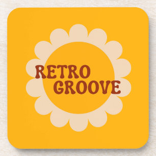 Retro Groove Drankviltje Bier Onderzetter