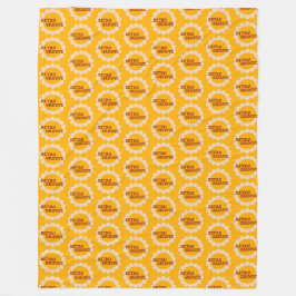 Retro Groove Fleece Deken