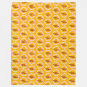 Retro Groove Fleece Deken