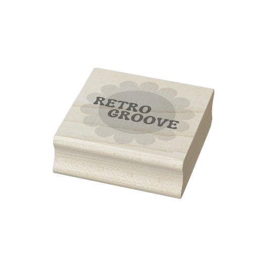 Retro Groove Gumstempel Rubberstempel (Stempel)