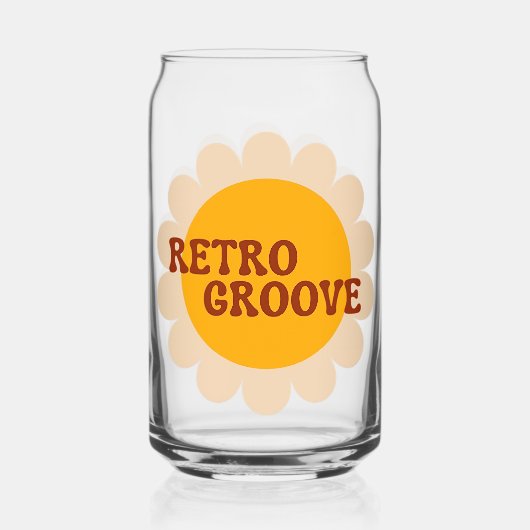 Retro Groove Kan Glas (Voorkant)
