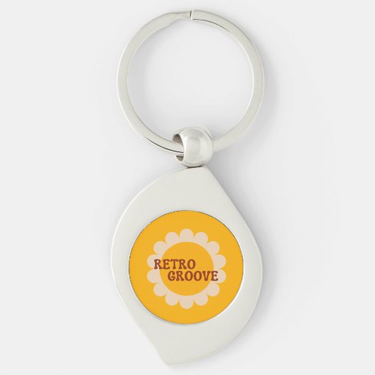 Retro Groove Keychain (Voorkant)