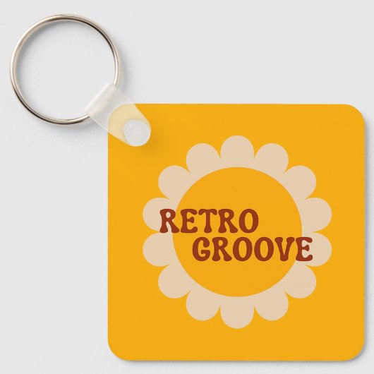 Retro Groove Keychain (Voorkant)