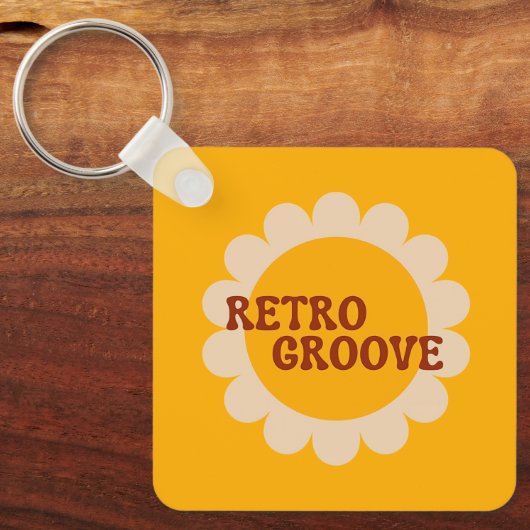 Retro Groove Keychain (Voorkant)