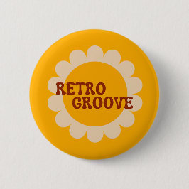 Retro Groove Knop Ronde Button 5,7 Cm