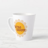 Retro Groove Latte Mok (Linkerhoek)