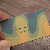 Retro Groove Liquid Abstract II Visitekaartje