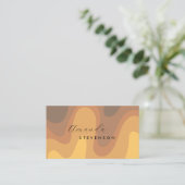 Retro Groove Liquid Abstract V Visitekaartje (Staand voorkant)