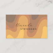 Retro Groove Liquid Abstract V Visitekaartje (Voorkant)