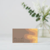 Retro Groove Liquid Abstract VI Visitekaartje (Staand voorkant)