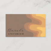 Retro Groove Liquid Abstract VI Visitekaartje (Voorkant)