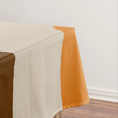 Retro Groove Mid Century Modern Pattern 70s Bruin Tafelkleed (Voorbeeld)