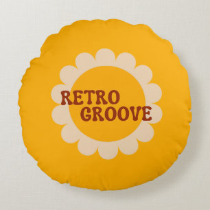 Retro Groove Ronde Kussen