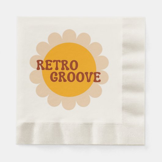 Retro Groove Servetten (Voorkant)