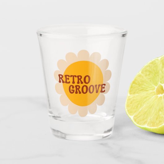 Retro Groove Shotglas Shot Glas (Voorkant)
