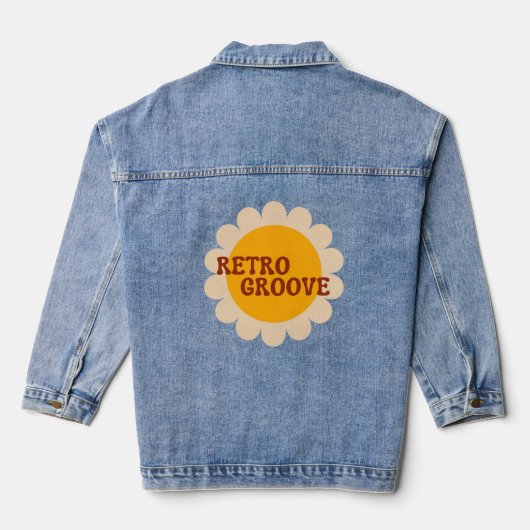 Retro Groove Spijkerjas Denim Jacket (Achterkant)