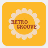 Retro Groove Sticker (Voorkant)