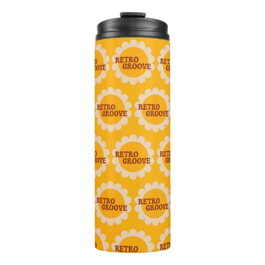Retro Groove Thermosbeker (Voorkant)