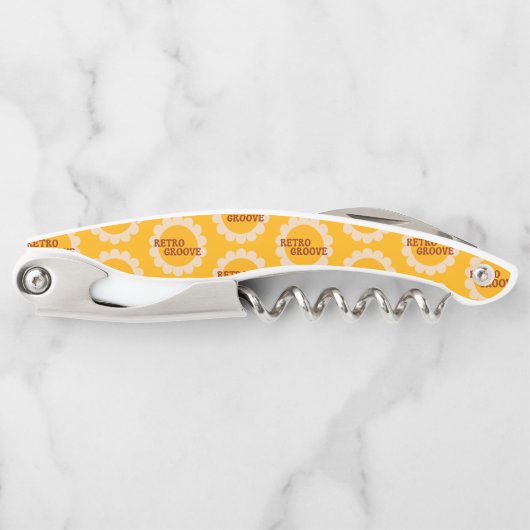 Retro Groove Waiter's Corkscrew Kurkentrekker (Voorkant)