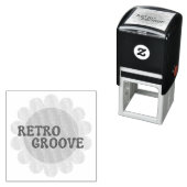 Retro Groove Zelfinkende Stempel (In situ)