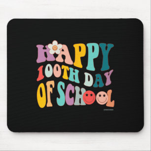 Retro Groovy 100 dagen school voor Teache Muismat