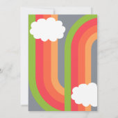 Retro Groovy 10e verjaardag Kaart (Achterkant)