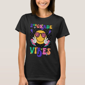 Retro Groovy 2e klas Vibes Smile Team Terug naar S T-shirt