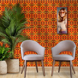 Retro Groovy 60's 70's Bubbles Patroon Behang