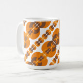 Retro Groovy 60's 70's Bubbles Patroon Koffiemok (Voorkant links)