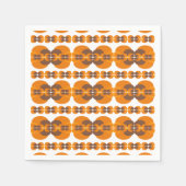 Retro Groovy 60's 70's Bubbles Patroon Servet (Voorkant)