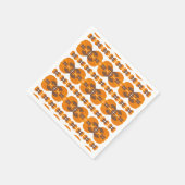 Retro Groovy 60's 70's Bubbles Patroon Servet (Hoek)